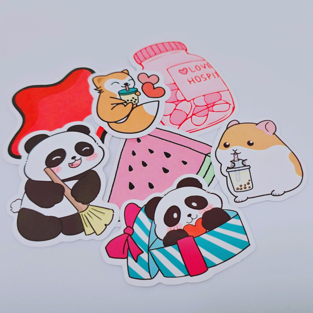 10 PIECES MIXED STICKERS